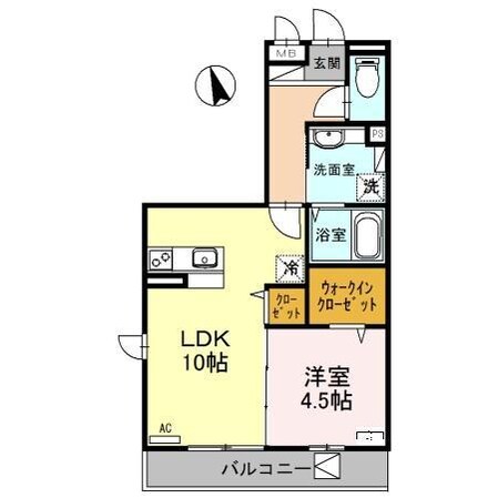 フェリーチェの物件間取画像